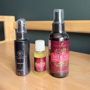 Young Living Oils Lot : Mirah Luminous Cleansing Oil and Progressive Plus Serum